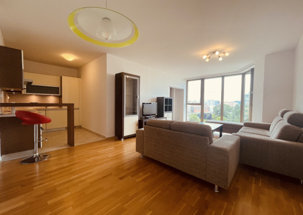 Na predaj priestranný 2 izbový byt s loggiou v bytovej časti Brana komplexu Vienna Gate.